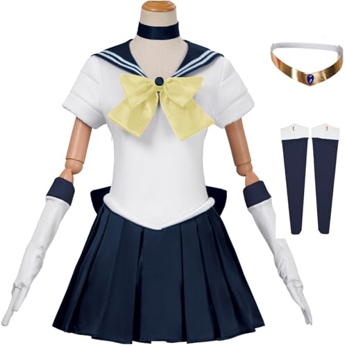 Hallojojo Damen Sailor Moon Kostüm Cosplay Anime Sailor Pluto Sailor Mercury Sailor Mars Sailor Uranus Transformation Uniform Set für Halloween Karneval Party Geburtstag Maskenball Fancy Verkleidung Hallojojo Damen Sailor Moon Kostüm Cosplay Anime Sailor Pluto Sailor Mercury Sailor Mars Sailor Uranus Transformation Uniform Set für Halloween Karneval Party Geburtstag Maskenball Fancy Verkleidung von Hallojojo