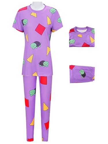 Hallojojo Damen Zoe Cosplay Kostüm Pyjamas Set Anime Demon Hunters Verkleidung Girl Group Zoe Uniform Weihnachten Halloween Karneval Party Fancy Bühnenauftritt Kostüm Erwachsene Größe XS-3XL von Hallojojo