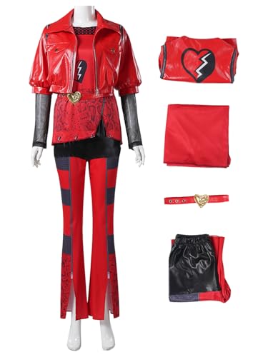 Hallojojo Descendants Cosplay Kostüm Damen Descendants Red Verkleidung Rise of Red Kostüm Rot Uniform Weihnachten Halloween Karneval Party Fancy Kostüm für Erwachsene Hallojojo Descendants Cosplay Kostüm Damen Descendants Red Verkleidung Rise of Red Kostüm Rot Uniform Weihnachten Halloween Karneval Party Fancy Kostüm für Erwachsene von Hallojojo