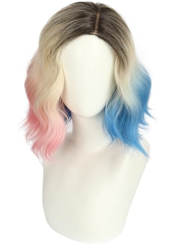 Hallojojo Enid Sinclair Cosplay Perücken Damen 35CM Farbverlauf Kurze Wellenlocken Perücke Verkleidung Wolfsfrau Enid Halloween Karneval Party Maskenball Kostüm Zubehör Anime Wig Hallojojo Enid Sinclair Cosplay Perücken Damen 35CM Farbverlauf Kurze Wellenlocken Perücke Verkleidung Wolfsfrau Enid Halloween Karneval Party Maskenball Kostüm Zubehör Anime Wig von Hallojojo
