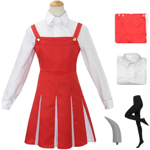 Hallojojo Eri Kostüm mit Hörner Damen Cosplay Anime My Hero Academy Eri Uniform Bluse Trägerrock und Socken Set für Fancy Dress Up Halloween Karneval Party Geburtstag Maskenball Verkleidung Hallojojo Eri Kostüm mit Hörner Damen Cosplay Anime My Hero Academy Eri Uniform Bluse Trägerrock und Socken Set für Fancy Dress Up Halloween Karneval Party Geburtstag Maskenball Verkleidung von Hallojojo