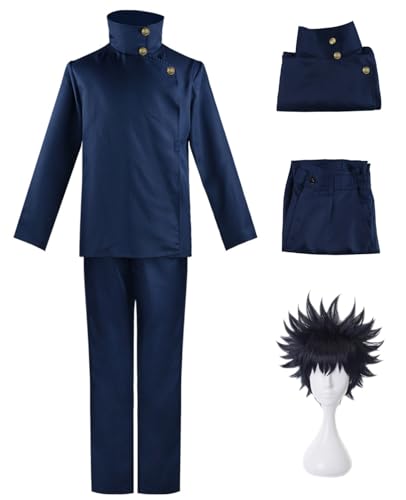 Hallojojo Fushiguro Megumi Cosplay Kostüm Set mit Perücke Anime Jujutsu Kaisen Verkleidung Megumi Fushiguro Schuluniform Weihnachten Halloween Karneval Party Fancy Kostüm für Erwachsene Hallojojo Fushiguro Megumi Cosplay Kostüm Set mit Perücke Anime Jujutsu Kaisen Verkleidung Megumi Fushiguro Schuluniform Weihnachten Halloween Karneval Party Fancy Kostüm für Erwachsene von Hallojojo