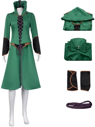 Hallojojo Galadriel Kostüm Damen Fasching Cosplay Elf Königin Galadriel Outfit Grün Top Rock mit Gürtel Armband Set für Fancy Dress Up Halloween Karneval Party Geburtstag Maskerade Verkleidung Hallojojo Galadriel Kostüm Damen Fasching Cosplay Elf Königin Galadriel Outfit Grün Top Rock mit Gürtel Armband Set für Fancy Dress Up Halloween Karneval Party Geburtstag Maskerade Verkleidung von Hallojojo