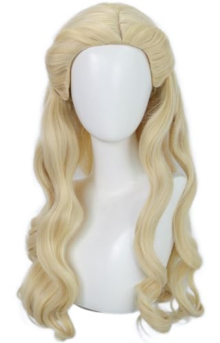 Hallojojo Glinda Cosplay Perücken Damen 60CM Gold Lange Locken Kostümperücke Verkleidung Wicked Fee Glinda Halloween Karneval Party Maskenball Zubehör Wig Hallojojo Glinda Cosplay Perücken Damen 60CM Gold Lange Locken Kostümperücke Verkleidung Wicked Fee Glinda Halloween Karneval Party Maskenball Zubehör Wig von Hallojojo