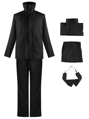 Hallojojo Gojo Satoru Cosplay Kostüm Komplettes Set mit Perücke Anime Jujutsu Kaisen Verkleidung Satoru Gojo Cosplay Uniform Weihnachten Halloween Karneval Party Fancy Kostüm für Erwachsene Hallojojo Gojo Satoru Cosplay Kostüm Komplettes Set mit Perücke Anime Jujutsu Kaisen Verkleidung Satoru Gojo Cosplay Uniform Weihnachten Halloween Karneval Party Fancy Kostüm für Erwachsene von Hallojojo