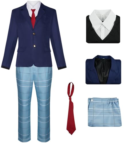 Hallojojo Gojo Wakana Kostüm Herren Cosplay Anime My Dress-Up Darling Season 2 Schuluniform Jacke Hemd Hose Krawatte Set für Fancy Dress Up Halloween Karneval Party Geburtstag Maskenball Verkleidung von Hallojojo
