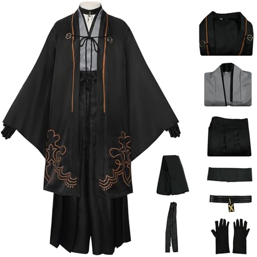 Hallojojo Herren 9S Kostüm Fasching Cosplay Yorha9S Komplett Deluxe Kimono Set mit Zubehör für Fancy Dress Up Halloween Karneval Party Maskerade Anime Show Verkleidung Hallojojo Herren 9S Kostüm Fasching Cosplay Yorha9S Komplett Deluxe Kimono Set mit Zubehör für Fancy Dress Up Halloween Karneval Party Maskerade Anime Show Verkleidung von Hallojojo