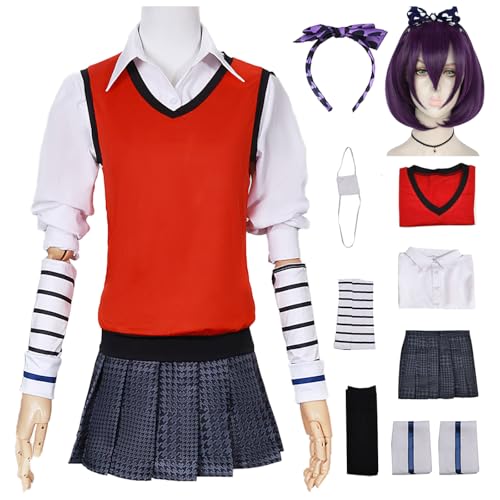 Hallojojo Ikishima Midari Cosplay Kostüm mit Perücke Anime Kakegurui Verkleidung Midari Ikishima JK Uniform Weihnachten Halloween Karneval Party Fancy Kostüm für Erwachsene Hallojojo Ikishima Midari Cosplay Kostüm mit Perücke Anime Kakegurui Verkleidung Midari Ikishima JK Uniform Weihnachten Halloween Karneval Party Fancy Kostüm für Erwachsene von Hallojojo