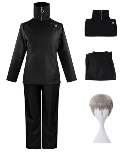 Hallojojo Inumaki Toge Cosplay Kostüm Set mit Perücke Anime Jujutsu Kaisen Verkleidung Toge Inumaki Cosplay Schuluniform Weihnachten Halloween Karneval Party Fancy Kostüm für Erwachsene Hallojojo Inumaki Toge Cosplay Kostüm Set mit Perücke Anime Jujutsu Kaisen Verkleidung Toge Inumaki Cosplay Schuluniform Weihnachten Halloween Karneval Party Fancy Kostüm für Erwachsene von Hallojojo