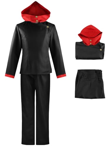 Hallojojo Itadori Yuji Cosplay Kostüm Set mit Perücke Anime Jujutsu Kaisen Verkleidung Yuji Itadori Cosplay Schuluniform Weihnachten Halloween Karneval Party Fancy Kostüm für Erwachsene Hallojojo Itadori Yuji Cosplay Kostüm Set mit Perücke Anime Jujutsu Kaisen Verkleidung Yuji Itadori Cosplay Schuluniform Weihnachten Halloween Karneval Party Fancy Kostüm für Erwachsene von Hallojojo
