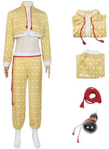 Hallojojo Jamie Kostüm Herren Cosplay Game 6 Jamie Uniform Set Top Hose Gürtel mit Zubehör für Fancy Dress Up Halloween Karneval Party Geburtstag Maskerade Anime Verkleidung, Gelb Hallojojo Jamie Kostüm Herren Cosplay Game 6 Jamie Uniform Set Top Hose Gürtel mit Zubehör für Fancy Dress Up Halloween Karneval Party Geburtstag Maskerade Anime Verkleidung, Gelb von Hallojojo