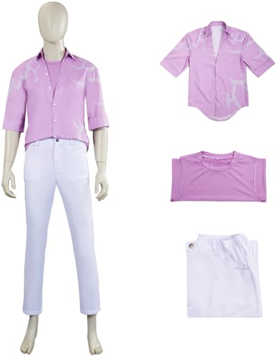 Hallojojo Jinu Kostüm Fasching Herren Cosplay Demon Boyband Saja Boys Jinu Idol Uniform Shirt Weste Hose und Perücke Set für Halloween Karneval Party Geburtstag Maskenball Anime Show Verkleidung von Hallojojo