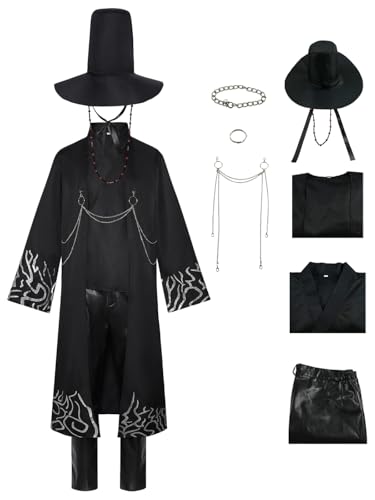 Hallojojo Jungen Saja Boys Jinu Cosplay Kostüm mit Hut Anime Demon Hunters Verkleidung Sajaboys Jinu Uniform Weihnachten Halloween Karneval Party Bühnenauftritt Kostüm Kinder 110-150 Hallojojo Jungen Saja Boys Jinu Cosplay Kostüm mit Hut Anime Demon Hunters Verkleidung Sajaboys Jinu Uniform Weihnachten Halloween Karneval Party Bühnenauftritt Kostüm Kinder 110-150 von Hallojojo