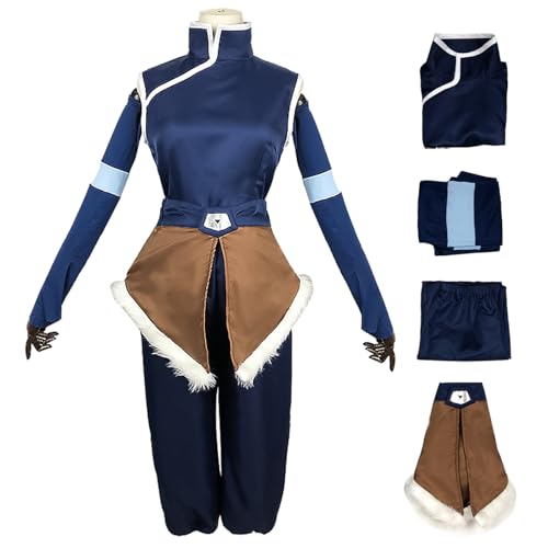 Hallojojo Korra Cosplay Kostüm Schwarz Damen Anime Avatar Korra Verkleidung Kung Fu Uniform Weihnachten Halloween Karneval Party Fancy Kostüm für Erwachsene Hallojojo Korra Cosplay Kostüm Schwarz Damen Anime Avatar Korra Verkleidung Kung Fu Uniform Weihnachten Halloween Karneval Party Fancy Kostüm für Erwachsene von Hallojojo