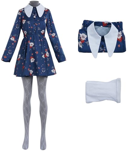 Hallojojo Lady Harley Kostüm Damen Cosplay Clown 2 Gaga Quinn Vintage Geblümt Kleid und Socken Set für Fancy Dress Up Halloween Karneval Party Geburtstag Maskenball Verkleidung Hallojojo Lady Harley Kostüm Damen Cosplay Clown 2 Gaga Quinn Vintage Geblümt Kleid und Socken Set für Fancy Dress Up Halloween Karneval Party Geburtstag Maskenball Verkleidung von Hallojojo