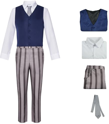 Hallojojo Legoshi Kostüm Herren Fasching Cosplay Wolf Legoshi Abendessen Smoking Set Weste Hemd Hose Krawatte für Fancy Dress Up Halloween Karneval Geburtstag Party Maskerade Anime Verkleidung Hallojojo Legoshi Kostüm Herren Fasching Cosplay Wolf Legoshi Abendessen Smoking Set Weste Hemd Hose Krawatte für Fancy Dress Up Halloween Karneval Geburtstag Party Maskerade Anime Verkleidung von Hallojojo
