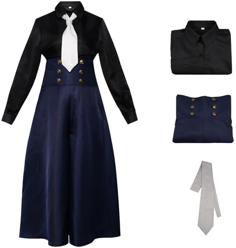 Hallojojo MEI MEI Kostüm Damen Cosplay Anime Beschwörer MEI MEI Uniform Set Hemd Hose Krawatte für Fancy Dress Up Halloween Karneval Party Maskenball Verkleidung Hallojojo MEI MEI Kostüm Damen Cosplay Anime Beschwörer MEI MEI Uniform Set Hemd Hose Krawatte für Fancy Dress Up Halloween Karneval Party Maskenball Verkleidung von Hallojojo