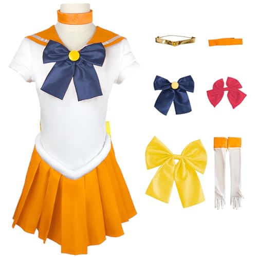 Hallojojo Mädchen Anime Sailor Moon Kostüm Kinder Aino Minako Cosplay Outfit Sailor Venus Verkleidung Japanisch Matrosen Uniform Weihnachten Halloween Karneval Party Bühnenauftritt Kostüm Hallojojo Mädchen Anime Sailor Moon Kostüm Kinder Aino Minako Cosplay Outfit Sailor Venus Verkleidung Japanisch Matrosen Uniform Weihnachten Halloween Karneval Party Bühnenauftritt Kostüm von Hallojojo