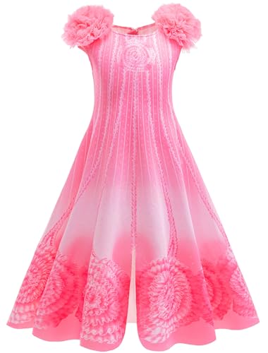 Hallojojo Mädchen Glinda Kostüm Fasching Cosplay Wicked Fee Glinda Rosa Blumen Ballkleid und Flügel Haarspange für Halloween Weihnachten Karneval Party Geburtstag Festkleid Verkleidung, 4-13 Jahre Hallojojo Mädchen Glinda Kostüm Fasching Cosplay Wicked Fee Glinda Rosa Blumen Ballkleid und Flügel Haarspange für Halloween Weihnachten Karneval Party Geburtstag Festkleid Verkleidung, 4-13 Jahre von Hallojojo