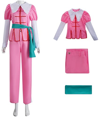 Hallojojo Maria Renard Kostüm Damen Fasching Cosplay Dämon Burg Hunter Maria Renard Uniform Top Hose Gürtel Set für Fancy Dress Up Halloween Karneval Geburtstag Party Maskerade Anime Verkleidung, Rosa Hallojojo Maria Renard Kostüm Damen Fasching Cosplay Dämon Burg Hunter Maria Renard Uniform Top Hose Gürtel Set für Fancy Dress Up Halloween Karneval Geburtstag Party Maskerade Anime Verkleidung, Rosa von Hallojojo