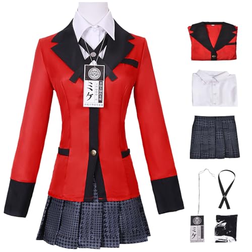 Hallojojo Meari Saotome Cosplay Kostüm mit Perücke Anime Kakegurui Verkleidung Mary Cosplay JK Schuluniform Weihnachten Halloween Karneval Party Fancy Kostüm für Erwachsene Hallojojo Meari Saotome Cosplay Kostüm mit Perücke Anime Kakegurui Verkleidung Mary Cosplay JK Schuluniform Weihnachten Halloween Karneval Party Fancy Kostüm für Erwachsene von Hallojojo