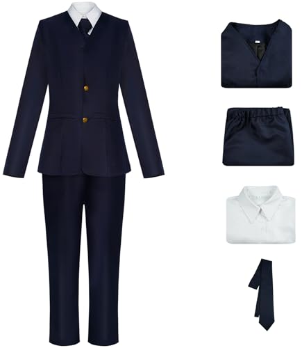 Hallojojo Miwa Kasumi Kostüm Damen Cosplay Anime Beschwörer Miwa Kasumi Schuluniform Set Jacke Hemd Hose Krawatte für Fancy Dress Up Halloween Karneval Party Maskenball Verkleidung Hallojojo Miwa Kasumi Kostüm Damen Cosplay Anime Beschwörer Miwa Kasumi Schuluniform Set Jacke Hemd Hose Krawatte für Fancy Dress Up Halloween Karneval Party Maskenball Verkleidung von Hallojojo