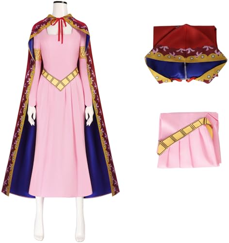 Hallojojo Nefertari Vivi Kostüm Damen Cosplay Anime Piraten Könige Prinzessin Vivi Uniform Kapuzenumhang und Kleid für Fancy Dress Up Halloween Karneval Party Maskerade Verkleidung Hallojojo Nefertari Vivi Kostüm Damen Cosplay Anime Piraten Könige Prinzessin Vivi Uniform Kapuzenumhang und Kleid für Fancy Dress Up Halloween Karneval Party Maskerade Verkleidung von Hallojojo