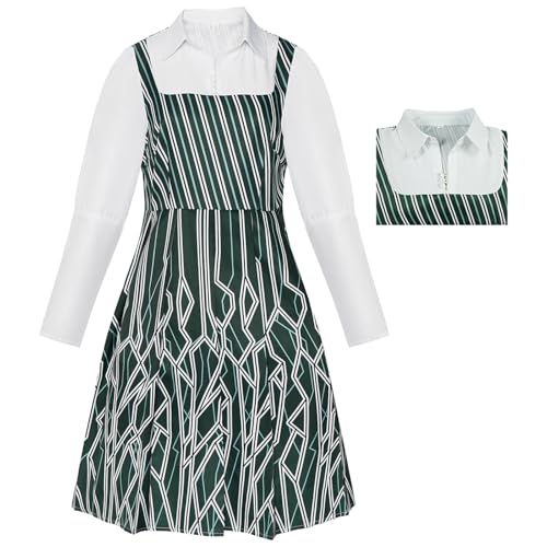 Hallojojo Nessarose Cosplay Kostüm Wicked Hexe Verkleidung Hexen Kostüm Nessarose Schuluniform Grüne Weihnachten Halloween Karneval Party Bühnenauftritt Fancy Dress für Erwachsene Hallojojo Nessarose Cosplay Kostüm Wicked Hexe Verkleidung Hexen Kostüm Nessarose Schuluniform Grüne Weihnachten Halloween Karneval Party Bühnenauftritt Fancy Dress für Erwachsene von Hallojojo