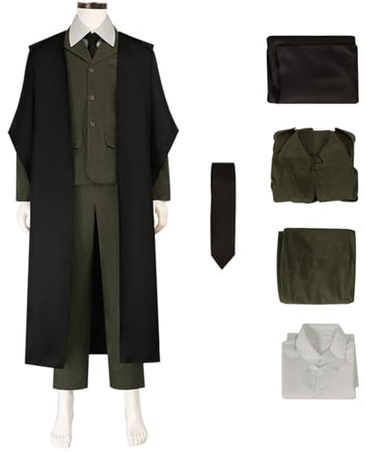 Hallojojo Remus John Lupin Kostüm Herren Cosplay Magie Akademie Lupin Professor Uniform Set Tunika Jacke Hemd Hose Krawatte für Fancy Dress Up Halloween Karneval Party Geburtstag Maskerade Verkleidung Hallojojo Remus John Lupin Kostüm Herren Cosplay Magie Akademie Lupin Professor Uniform Set Tunika Jacke Hemd Hose Krawatte für Fancy Dress Up Halloween Karneval Party Geburtstag Maskerade Verkleidung von Hallojojo
