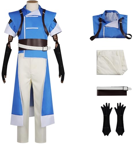 Hallojojo Richter Kostüm Herren Fasching Cosplay Dämon Burg Vampirjäger Richter Belmont Uniform Set Top Hose Gürtel Handschuhe für Halloween Karneval Geburtstag Party Maskerade Anime Verkleidung Hallojojo Richter Kostüm Herren Fasching Cosplay Dämon Burg Vampirjäger Richter Belmont Uniform Set Top Hose Gürtel Handschuhe für Halloween Karneval Geburtstag Party Maskerade Anime Verkleidung von Hallojojo