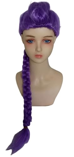 Hallojojo Rumi Cosplay Perücken Damen Deep Purple 70CM Lang Pferdeschwanz Kostümperücke Verkleidung KPop Dämonenjäger Girlgroup Rumi Halloween Karneval Party Maskenball Zubehör Anime Wig Hallojojo Rumi Cosplay Perücken Damen Deep Purple 70CM Lang Pferdeschwanz Kostümperücke Verkleidung KPop Dämonenjäger Girlgroup Rumi Halloween Karneval Party Maskenball Zubehör Anime Wig von Hallojojo
