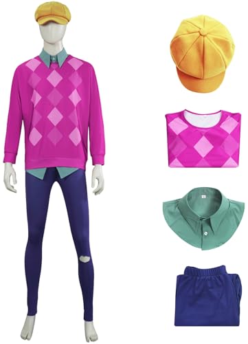 Hallojojo Saja Baby Kostüm Herren Cosplay Demon Boygroup Sajaboys Baby Uniform Set Top Hosen und Hut Falsche Kragen für Fancy Dress Up Halloween Karneval Party Geburtstag Maskenball Anime Verkleidung Hallojojo Saja Baby Kostüm Herren Cosplay Demon Boygroup Sajaboys Baby Uniform Set Top Hosen und Hut Falsche Kragen für Fancy Dress Up Halloween Karneval Party Geburtstag Maskenball Anime Verkleidung von Hallojojo