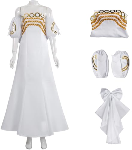 Hallojojo Serenity Kostüm Damen Cosplay Sailor Moon Princess Moon Serenity Lang Ballkleid mit Schleife Ärmel für Halloween Weihnachten Karneval Geburtstag Party Maskerade Abendkleid Verkleidung, Weiß Hallojojo Serenity Kostüm Damen Cosplay Sailor Moon Princess Moon Serenity Lang Ballkleid mit Schleife Ärmel für Halloween Weihnachten Karneval Geburtstag Party Maskerade Abendkleid Verkleidung, Weiß von Hallojojo