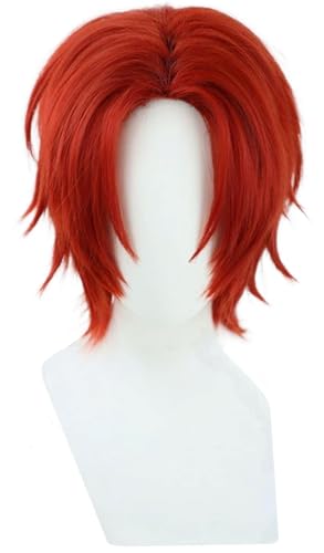 Hallojojo Shanks Cosplay Perücken Herren Burgunderrot Kurz Mittelscheitel Perücke Verkleidung Piraten Four Emperors Shanks Kostümperücke Halloween Karneval Party Maskenball Zubehör Anime Wig Hallojojo Shanks Cosplay Perücken Herren Burgunderrot Kurz Mittelscheitel Perücke Verkleidung Piraten Four Emperors Shanks Kostümperücke Halloween Karneval Party Maskenball Zubehör Anime Wig von Hallojojo