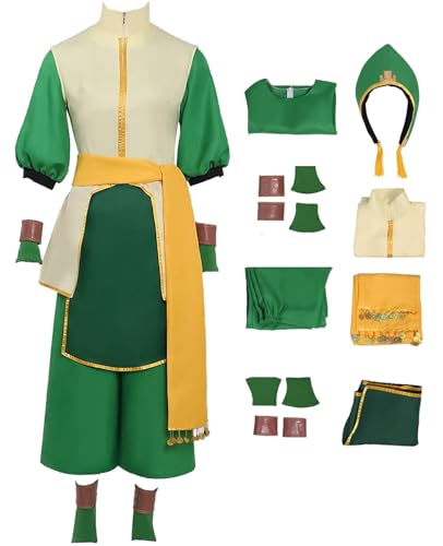 Hallojojo Toph Beifong Cosplay Kostüm Anime Avatar Toph Verkleidung Kung Fu Uniform Weihnachten Halloween Karneval Party Fancy Kostüm für Erwachsene Hallojojo Toph Beifong Cosplay Kostüm Anime Avatar Toph Verkleidung Kung Fu Uniform Weihnachten Halloween Karneval Party Fancy Kostüm für Erwachsene von Hallojojo