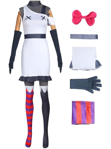 Hallojojo Vaggie Cosplay Kostüm Grau Kleid Anime Hazbin Hotel Verkleidung Vaggie Uniform Weihnachten Halloween Karneval Party Bühnenauftritt Fancy Kostüm für Erwachsene Hallojojo Vaggie Cosplay Kostüm Grau Kleid Anime Hazbin Hotel Verkleidung Vaggie Uniform Weihnachten Halloween Karneval Party Bühnenauftritt Fancy Kostüm für Erwachsene von Hallojojo