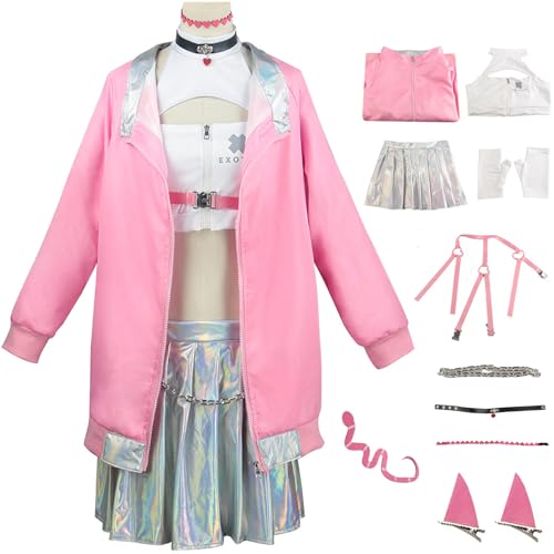 Hallojojo Viper Kostüm Damen Cosplay Spielfiguren Viper Komplett Uniform Anzug Jacke Top Rock Riemen Handschuhe Halskette Kopfschmuck für Halloween Karneval Party Geburtstag Maskenball Verkleidung Hallojojo Viper Kostüm Damen Cosplay Spielfiguren Viper Komplett Uniform Anzug Jacke Top Rock Riemen Handschuhe Halskette Kopfschmuck für Halloween Karneval Party Geburtstag Maskenball Verkleidung von Hallojojo
