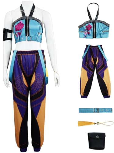 Hallojojo Zoey Kostüm Damen Cosplay KPop Exorzist Girlgroup Zoey Uniform Set Top Hose Gürtel Tasche Anhänger mit Zubehör für Fancy Dress Up Halloween Karneval Party Geburtstag Maskenball Verkleidung Hallojojo Zoey Kostüm Damen Cosplay KPop Exorzist Girlgroup Zoey Uniform Set Top Hose Gürtel Tasche Anhänger mit Zubehör für Fancy Dress Up Halloween Karneval Party Geburtstag Maskenball Verkleidung von Hallojojo