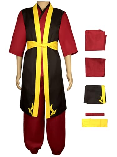 Hallojojo Zuko Cosplay Kostüm Herren Anime Avatar Zuko Verkleidung Kung Fu Uniform Weihnachten Halloween Karneval Party Fancy Kostüm für Erwachsene Hallojojo Zuko Cosplay Kostüm Herren Anime Avatar Zuko Verkleidung Kung Fu Uniform Weihnachten Halloween Karneval Party Fancy Kostüm für Erwachsene von Hallojojo