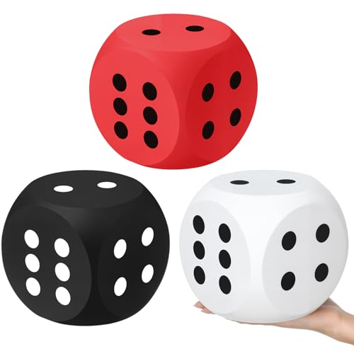 Halloscume Große Casino-Schaumstoffwürfel, 15,2 cm, Jumbo-Schaumstoffwürfel, Casino-Themenparty, Dekoration, Vegas, riesige Tafelaufsätze, Tischdekoration, Nacht, Las Vegas, Abschlussfeier Halloscume Große Casino-Schaumstoffwürfel, 15,2 cm, Jumbo-Schaumstoffwürfel, Casino-Themenparty, Dekoration, Vegas, riesige Tafelaufsätze, Tischdekoration, Nacht, Las Vegas, Abschlussfeier von Halloscume