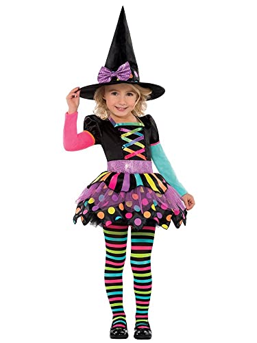 Amscan - Kinderkostüm Bunte Hexe, Kleid, Hexenhut, Strumpfhose, Witch, Zauberer, Mottoparty, Karneval, Halloween Amscan - Kinderkostüm Bunte Hexe, Kleid, Hexenhut, Strumpfhose, Witch, Zauberer, Mottoparty, Karneval, Halloween von amscan