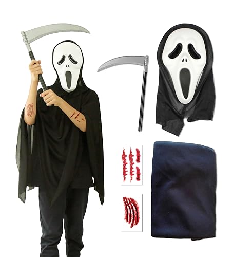 Ghoul Kostüme für Jungen, Halloween-Kostüme für Kinder, Einheitsgröße, trendiges Kostüm aus Großbritannien, 5 Stück Ghoul Kostüme für Jungen, Halloween-Kostüme für Kinder, Einheitsgröße, trendiges Kostüm aus Großbritannien, 5 Stück von Halloweenmania