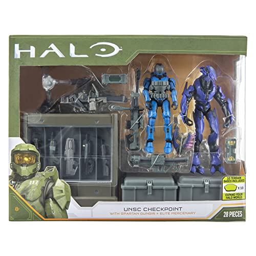 Halo HLW0061 10,2 cm Ultimate Mission Pack – UNSC Armory – Spartanischer Gungir mit Waffen und Zubehör – perfekt Fans – Bauen Universum, Mehrfarbig von Halo