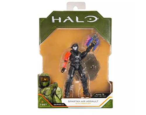 Halo Infinite World of HALO Figuren, 10,2 cm, Serie 1 2 3 4 (wählen Sie Figur) (Spartan Air Assault) von HALO