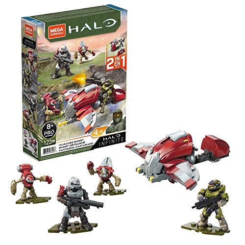 Mega Construx Halo Hijacked Ghost Vehicle Halo Infinite Construction Set von Mega Brands