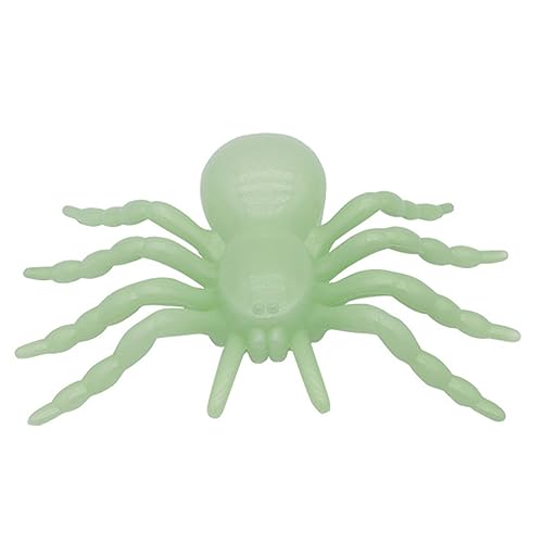 Haloppe Realistische visuelle Effekte Spinnenrequisite Simulation Lebensechte Halloween Dekoration für Gruselszenen Spukhäuser Fluoreszierendes Grün M von Haloppe