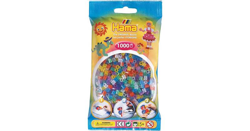 HAMA 207-54 Beutel midi-Perlen, 1.000 Stück, Glitter-Mix mehrfarbig Modell 7 von Hama Perlen