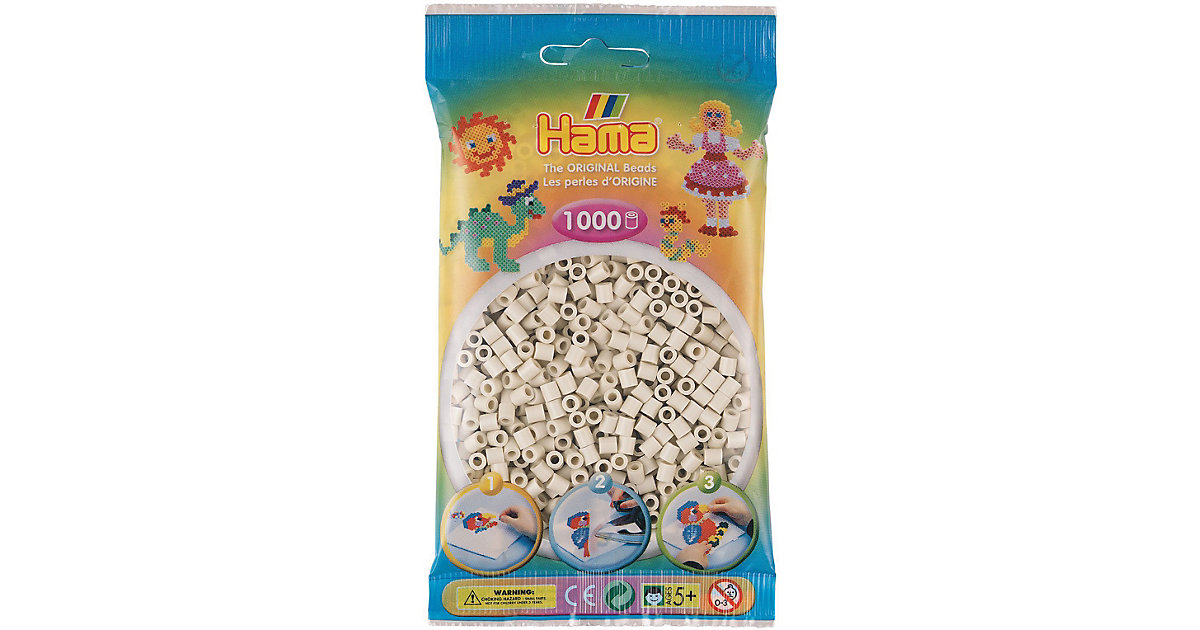 HAMA 207-77 Beutel midi-Perlen, 1.000 Stück, Kitt creme HAMA 207-77 Beutel midi-Perlen, 1.000 Stück, Kitt creme von Hama Perlen