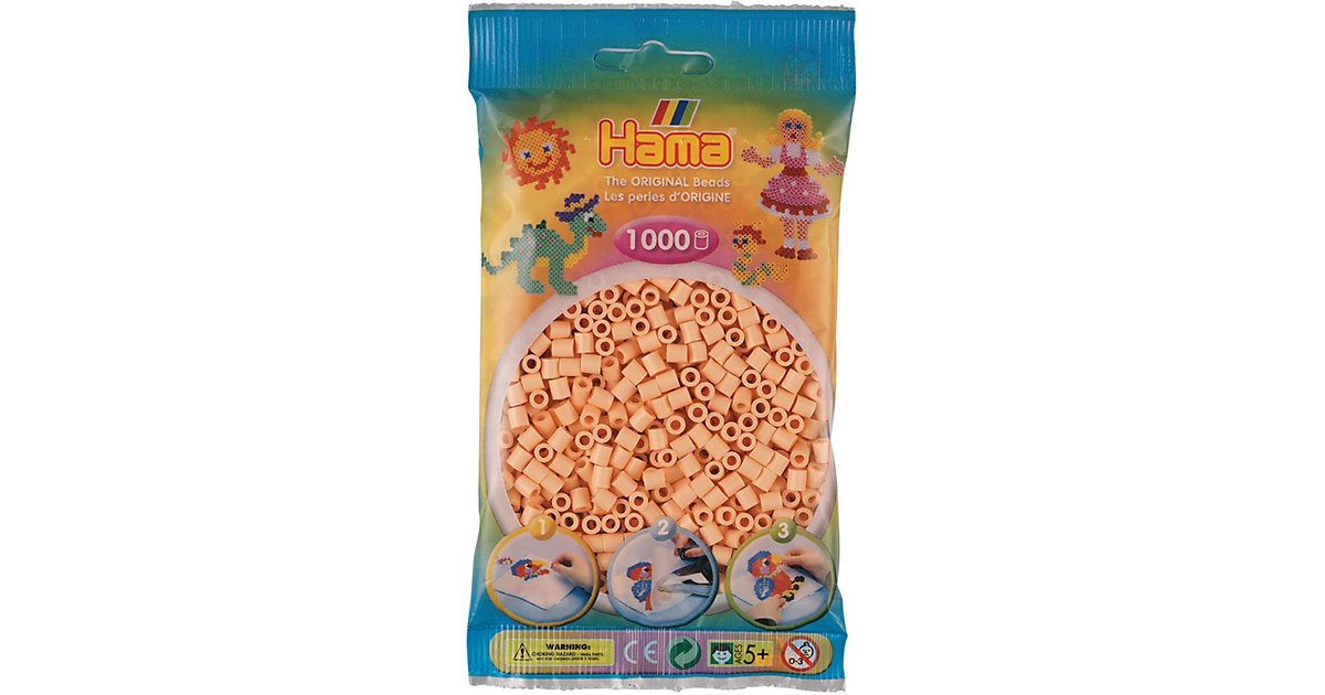 HAMA 207-78 Beutel midi-Perlen, 1.000 Stück, helle Hautfarbe beige/apricot HAMA 207-78 Beutel midi-Perlen, 1.000 Stück, helle Hautfarbe beige/apricot von Hama Perlen