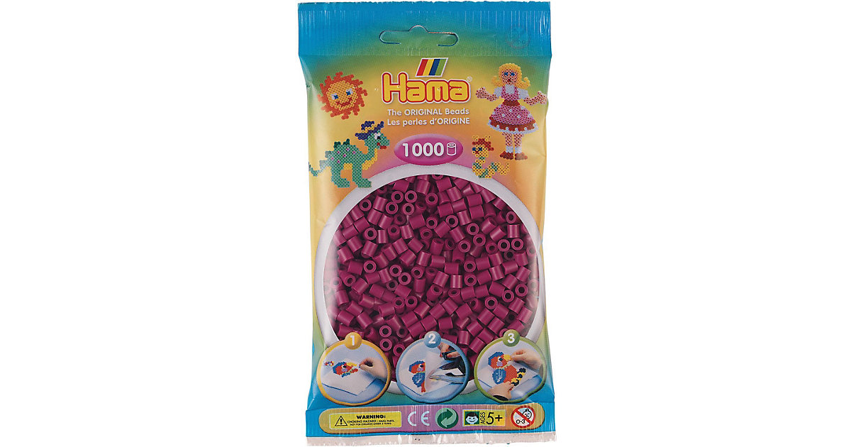 HAMA 207-82 Beutel midi-Perlen, 1.000 Stück, pflaume HAMA 207-82 Beutel midi-Perlen, 1.000 Stück, pflaume von Hama Perlen